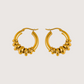 Two Tone Hoop | Gold