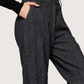 Straight Leg Herringbone Pant