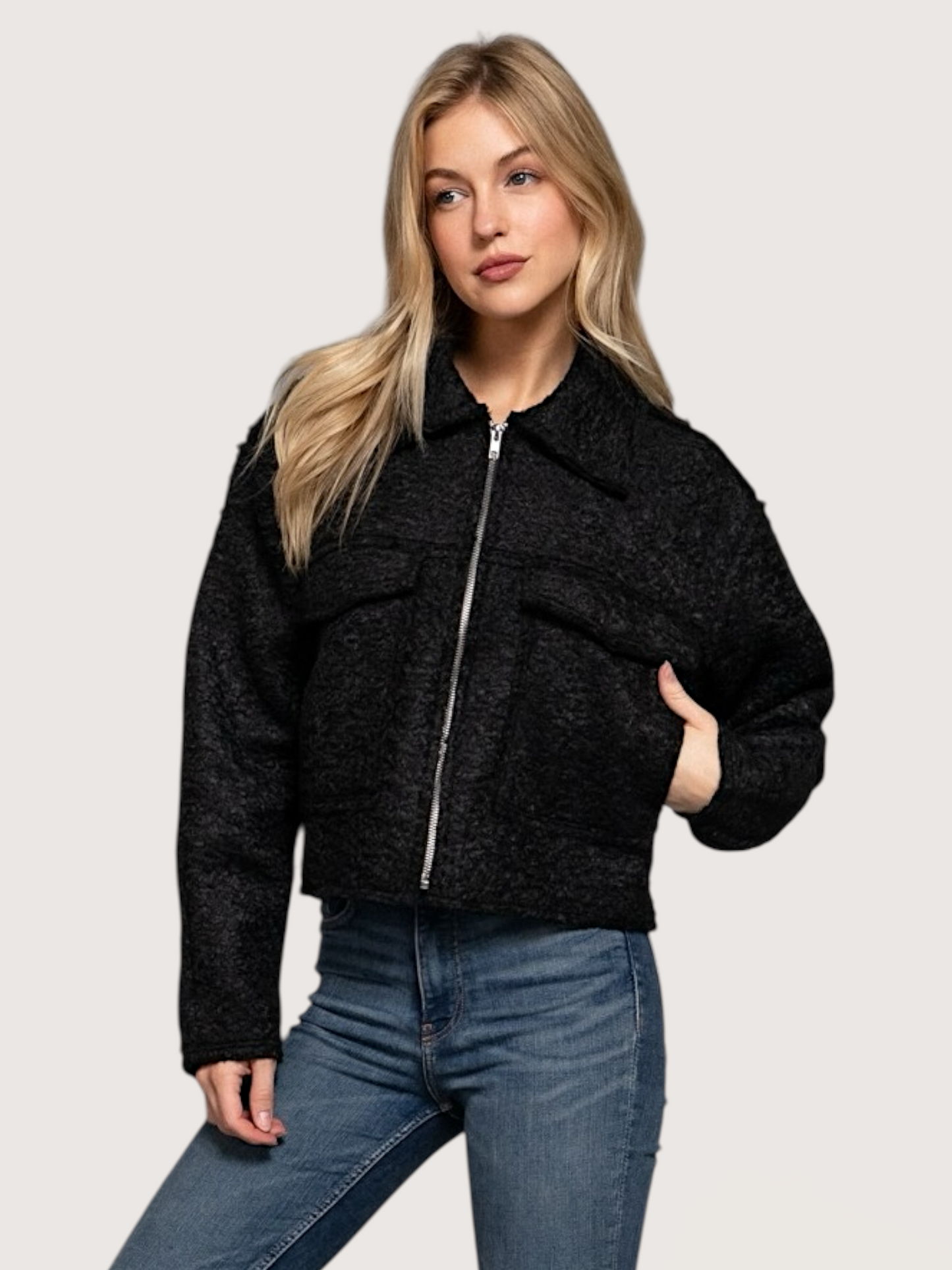 Boucle Boxy Jacket