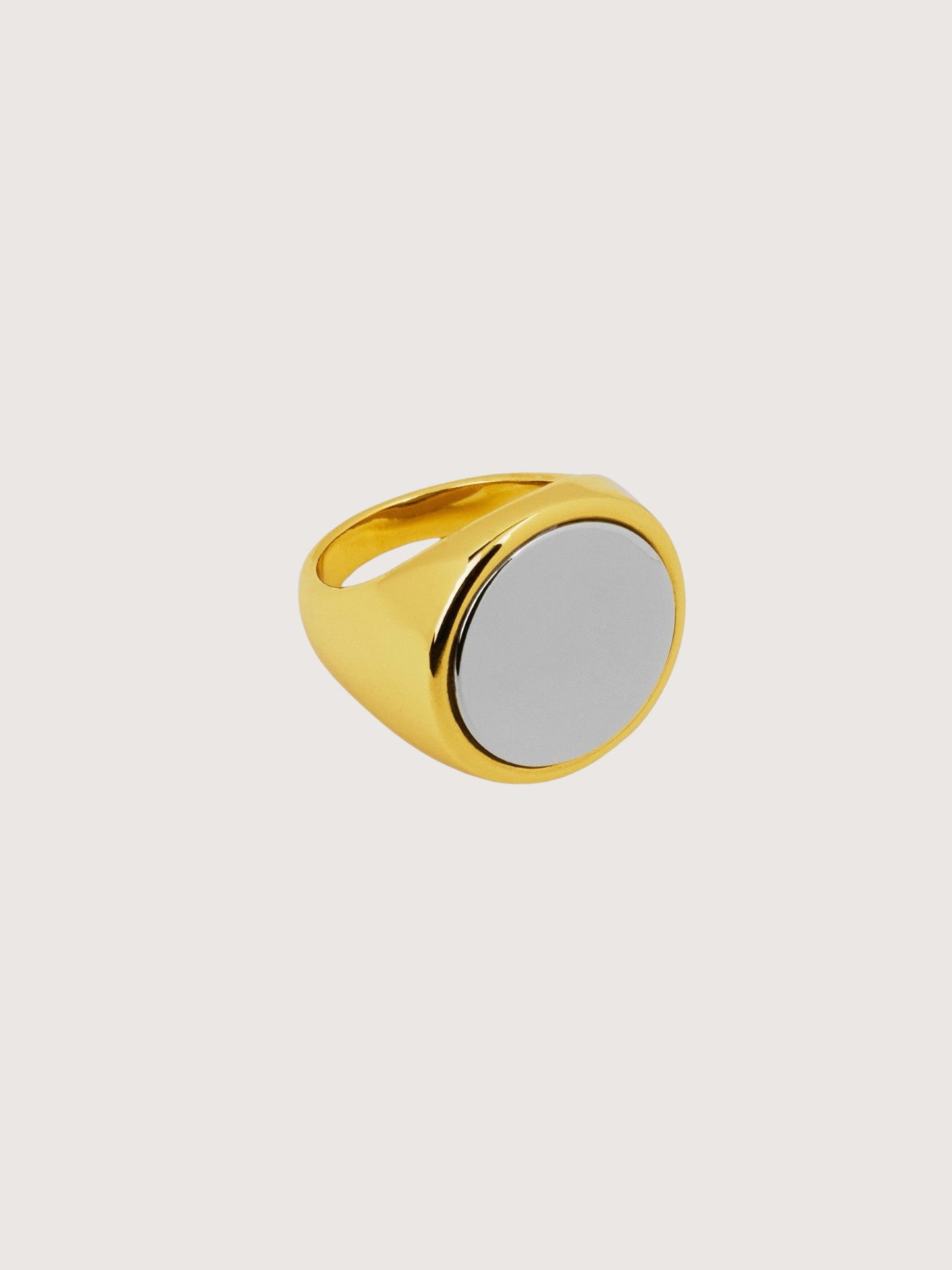 Two Tone Signet Ring