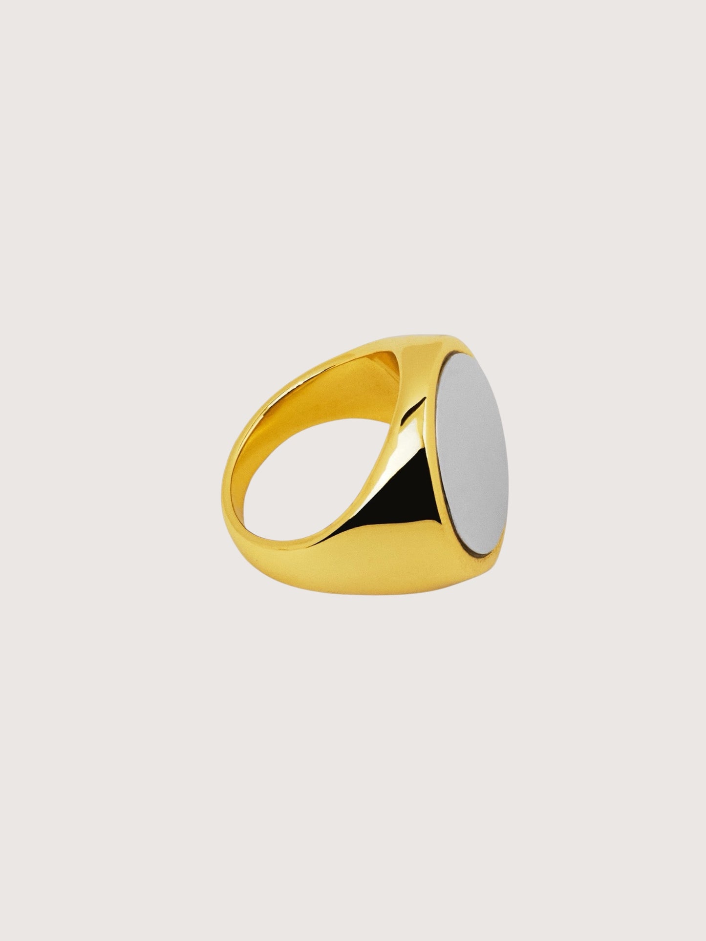 Two Tone Signet Ring