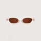 Retro Oval Sunglasses | Peach