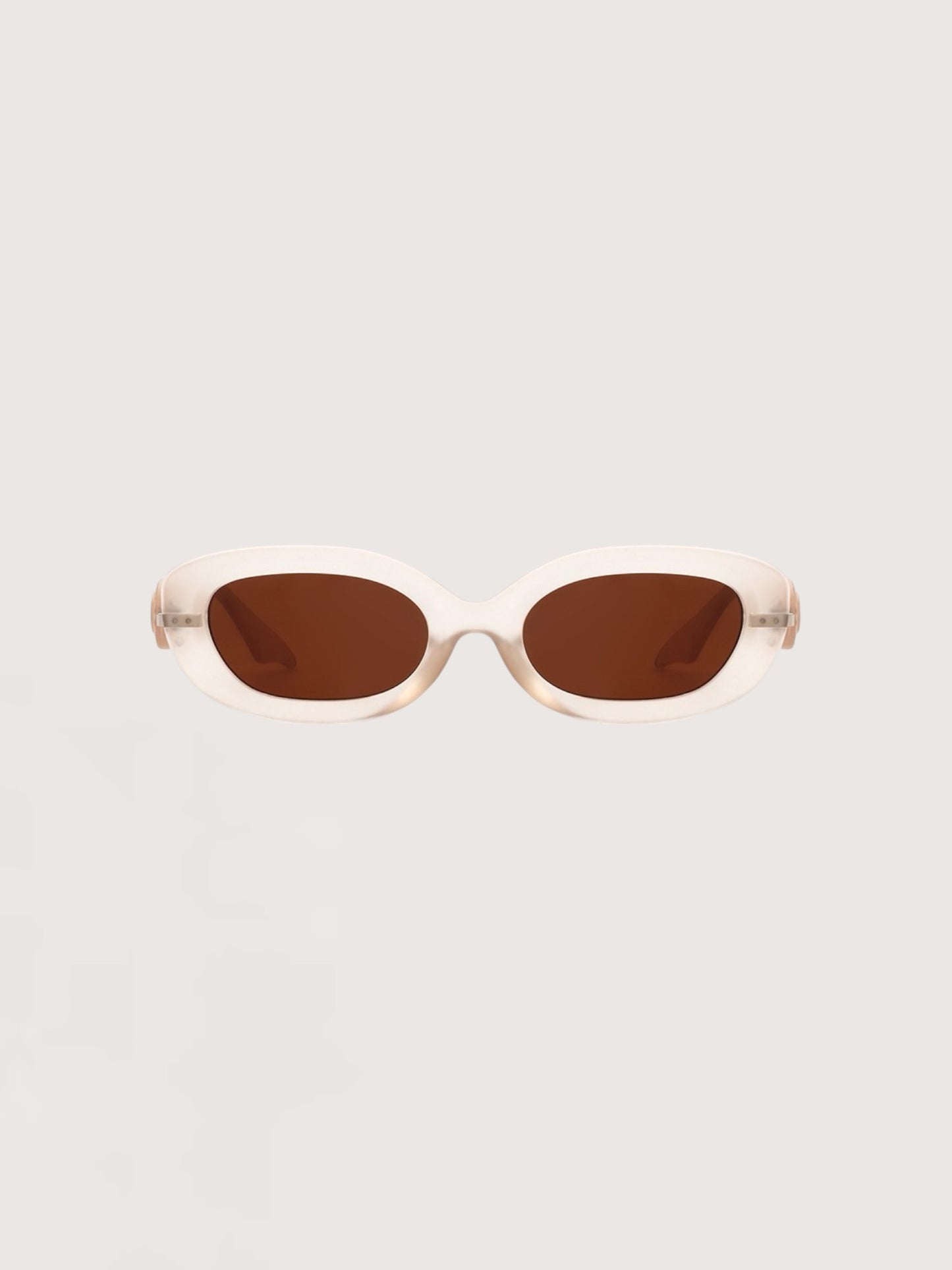 Retro Oval Sunglasses | Peach