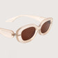 Retro Oval Sunglasses | Peach