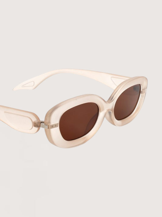 Retro Oval Sunglasses | Peach
