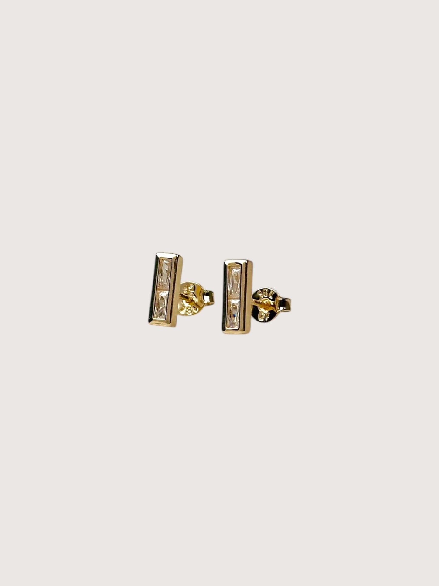 Baguette Stud Earring