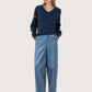 Wide Leg Leather Pant