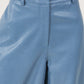Wide Leg Leather Pant