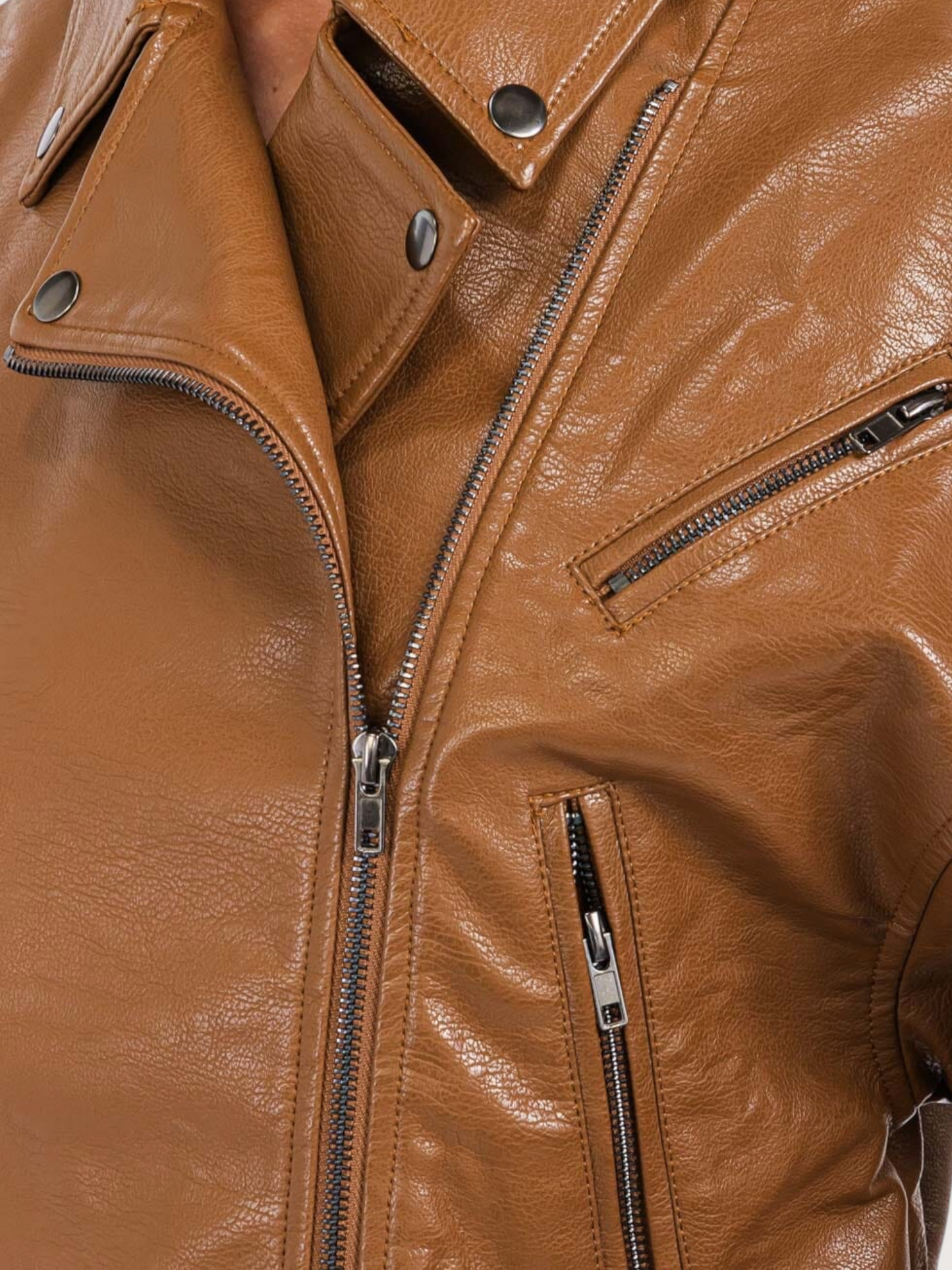 Broad Shoulder Moto Jacket