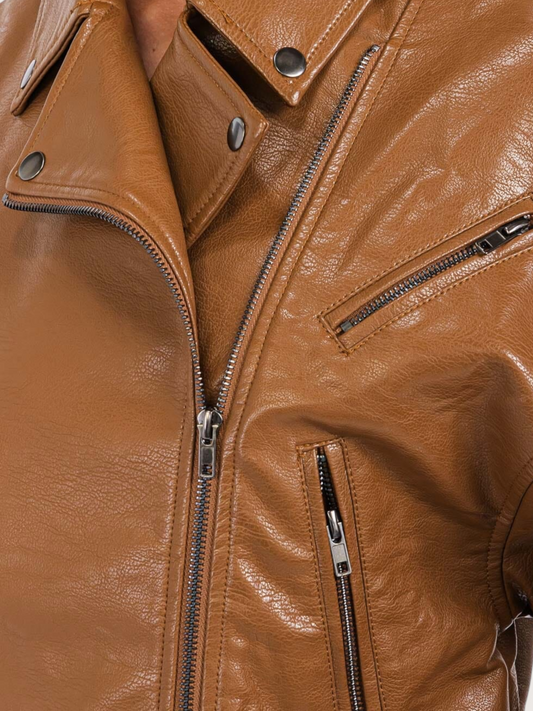 Broad Shoulder Moto Jacket