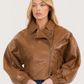 Broad Shoulder Moto Jacket