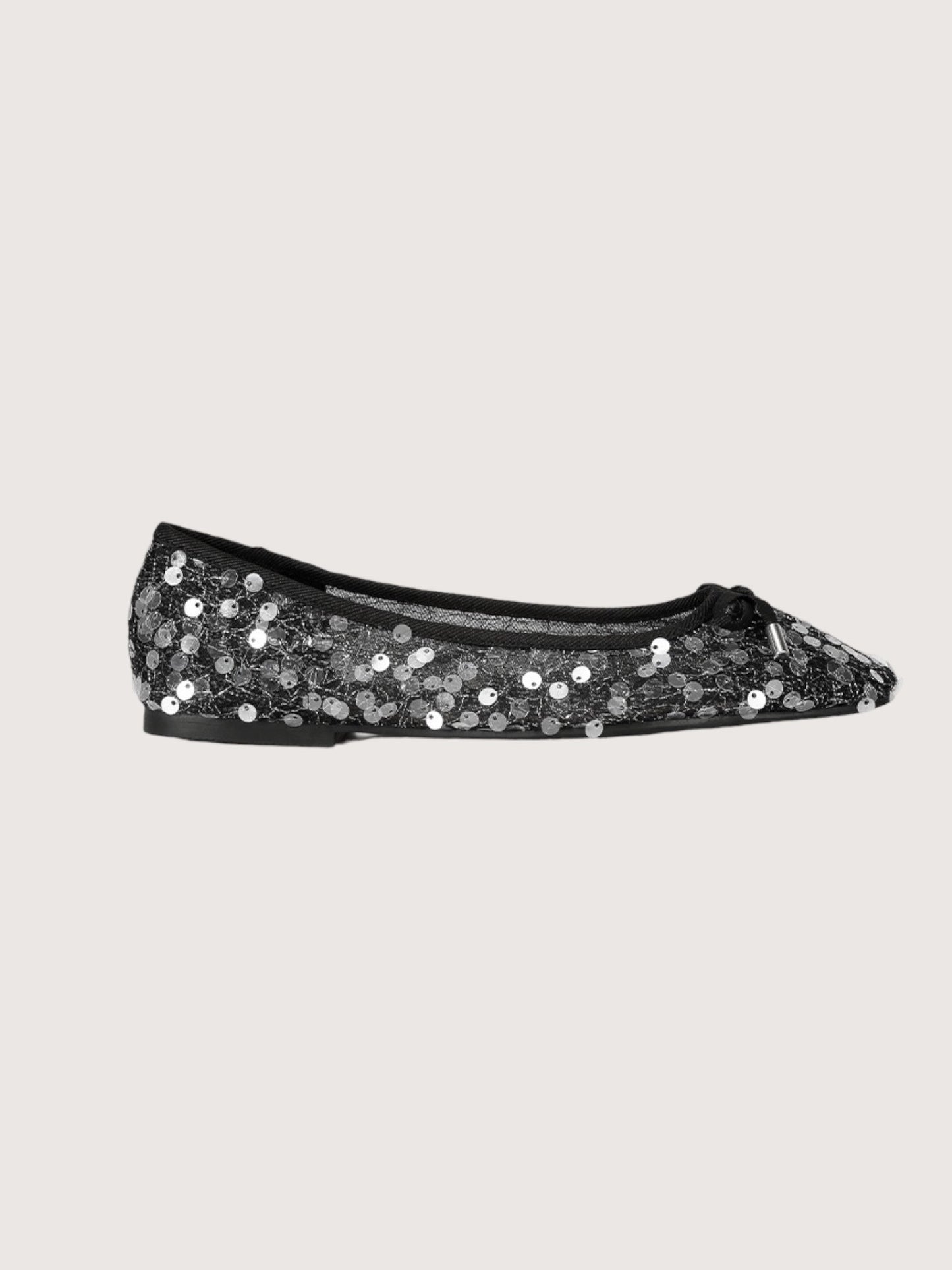 Sheer Sequined Flat
