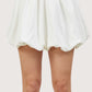 Bubble Hem Skirt | White