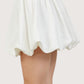 Bubble Hem Skirt | White
