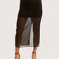 Chiffon Hem Skirt