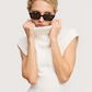 Cropped Sweater Top | Ivory