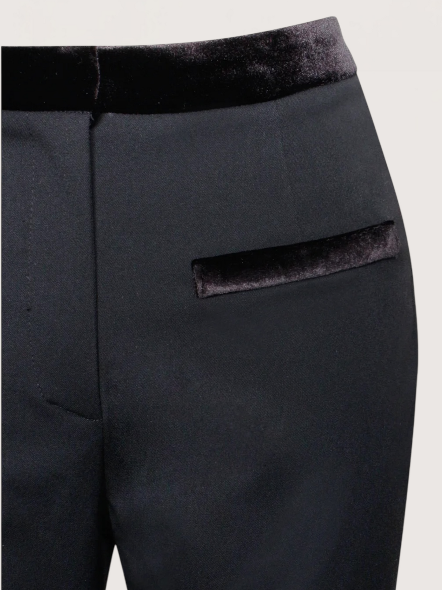 Velvet Trim Capri Pant