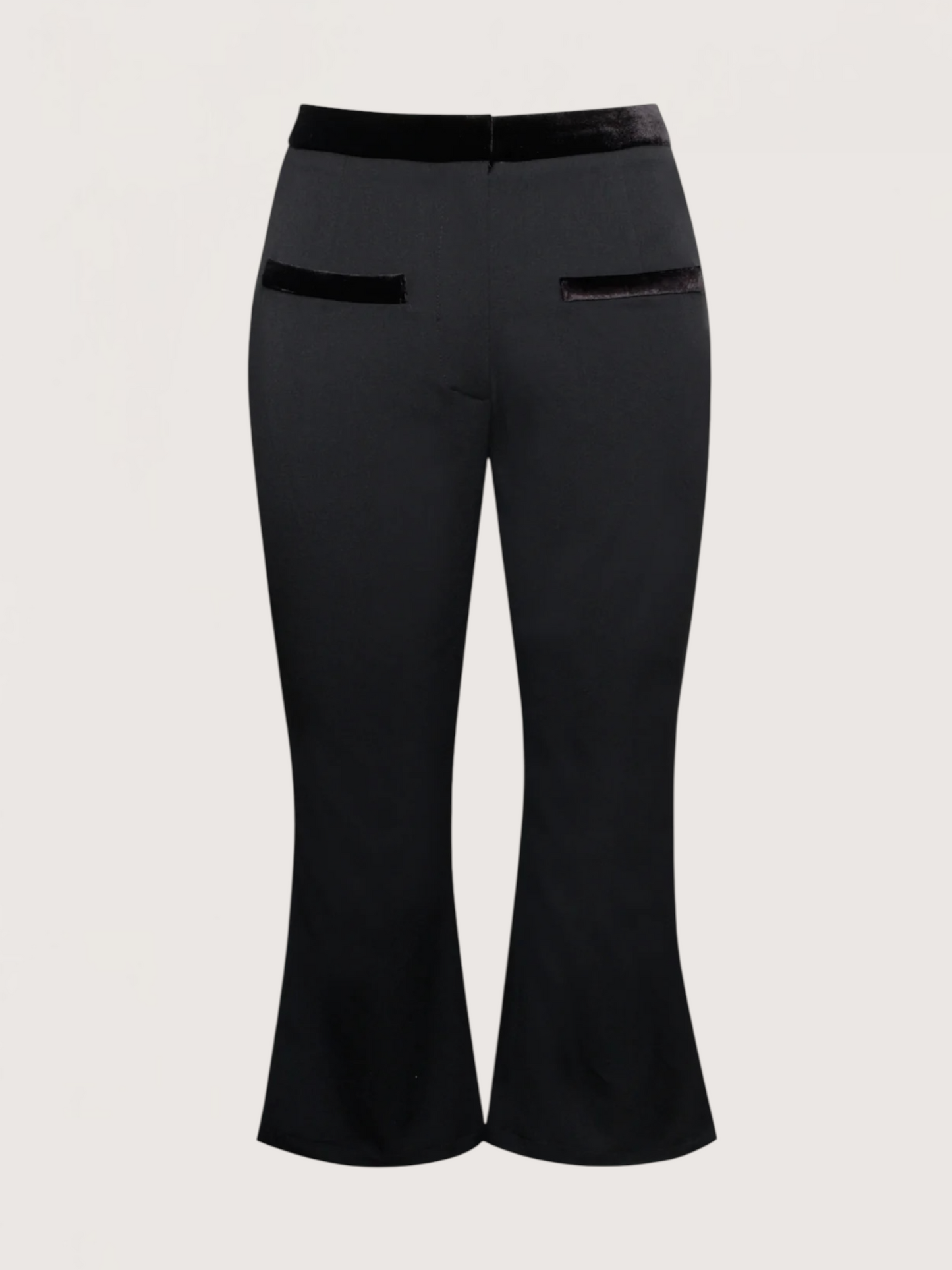 Velvet Trim Capri Pant