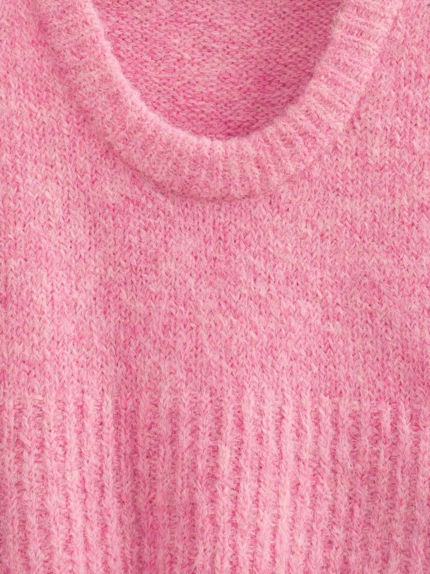 Fuzzy Knit Vest Top |  Pink
