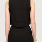 Scallop Trim Top | Black
