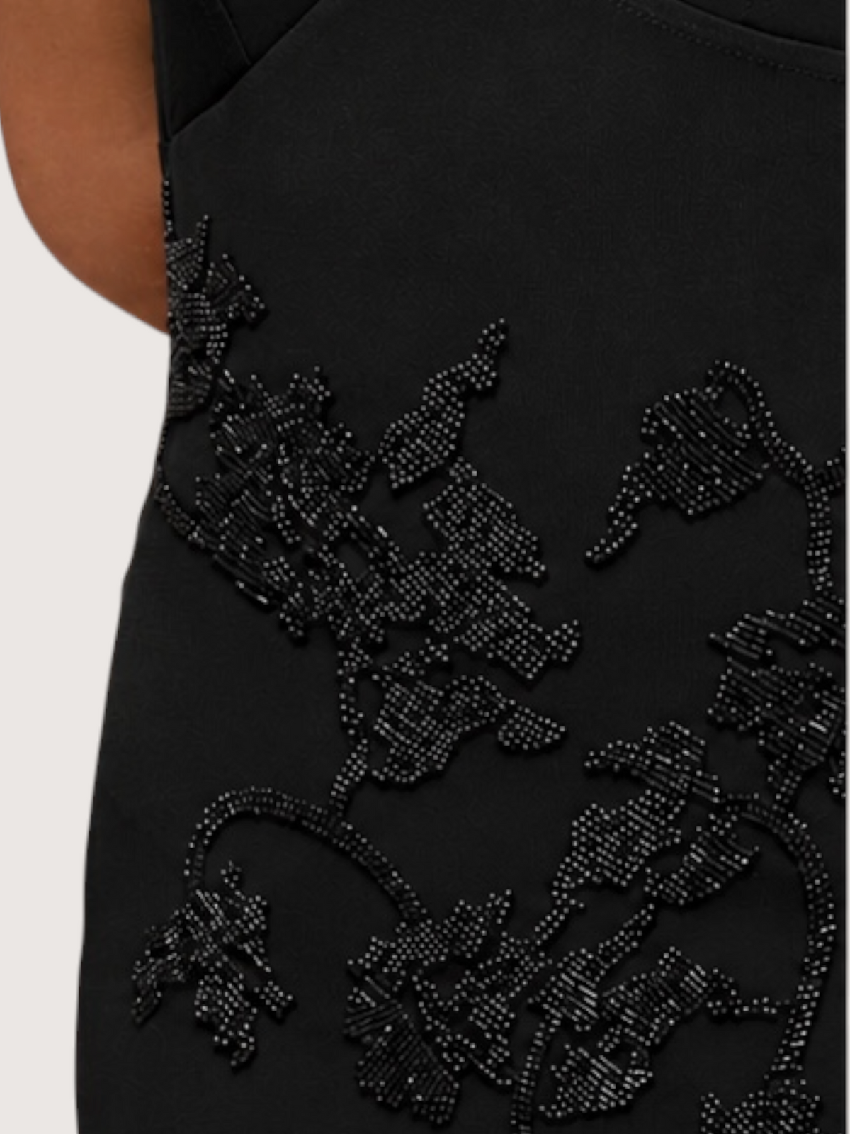 Floral Beaded Halter Dress