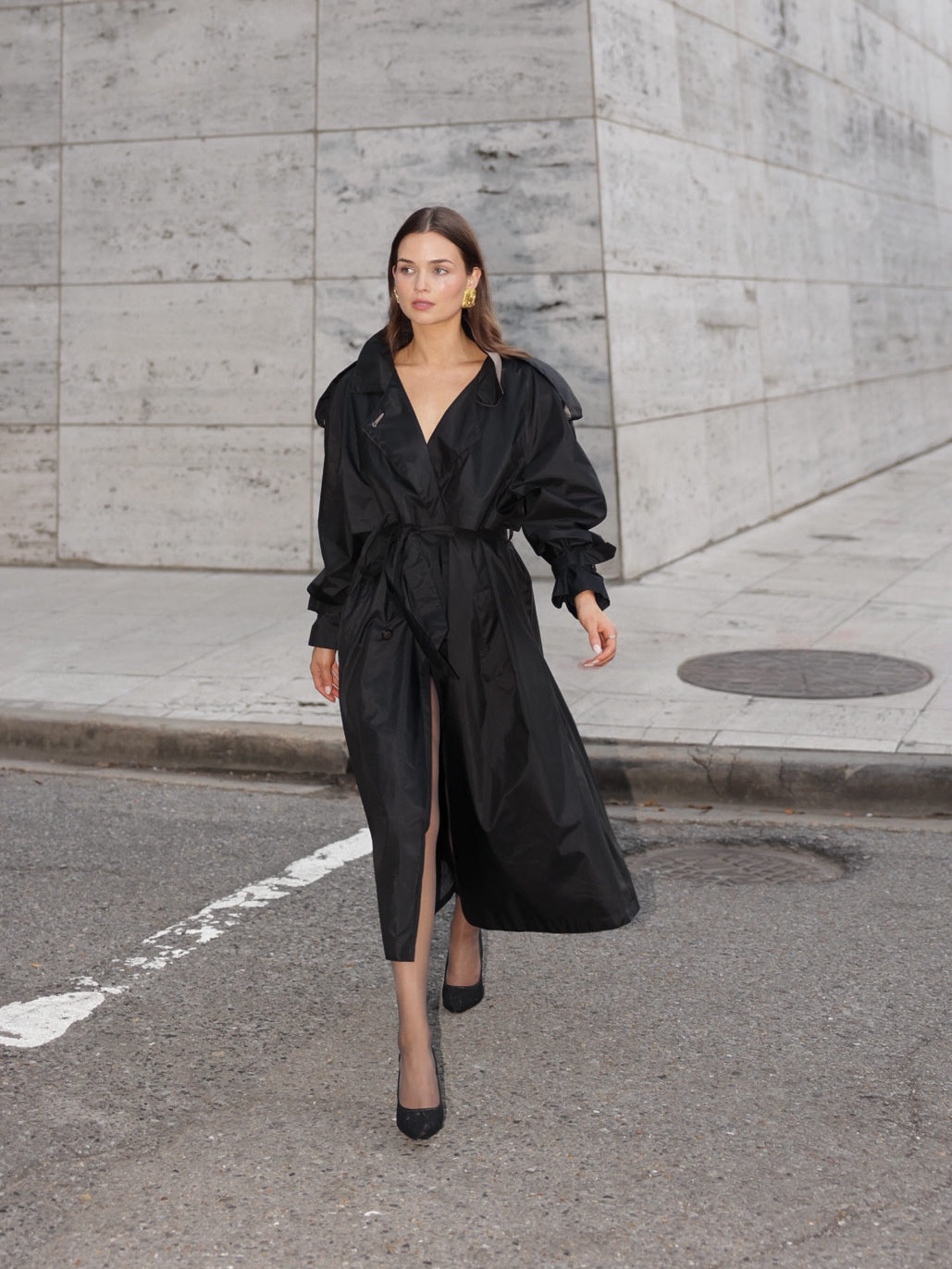 VINTAGE Structured Trench Coat