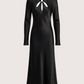 Aria Keyhole Satin Dress