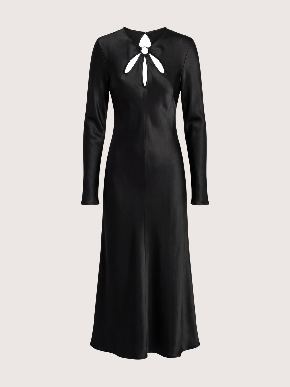 Aria Keyhole Satin Dress